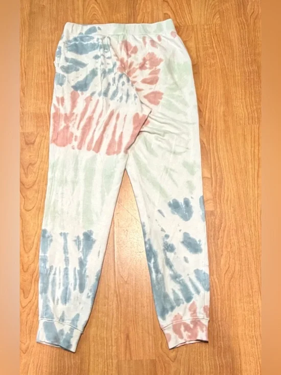 Lulus Z Supply Women’s Multicolor White String Tie Joggers with pockets Size M - Picture 8 of 9